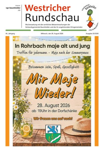 Titelseite Westricher Rundschau